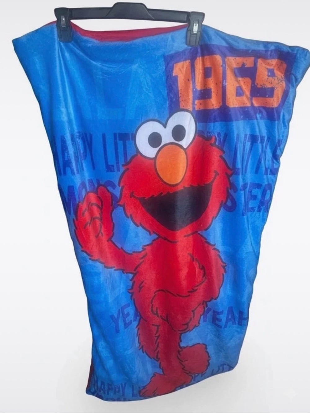 Sesame Street Elmo Blue & Red Kids Pajama Poncho